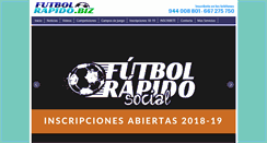 Desktop Screenshot of futbolrapido.biz